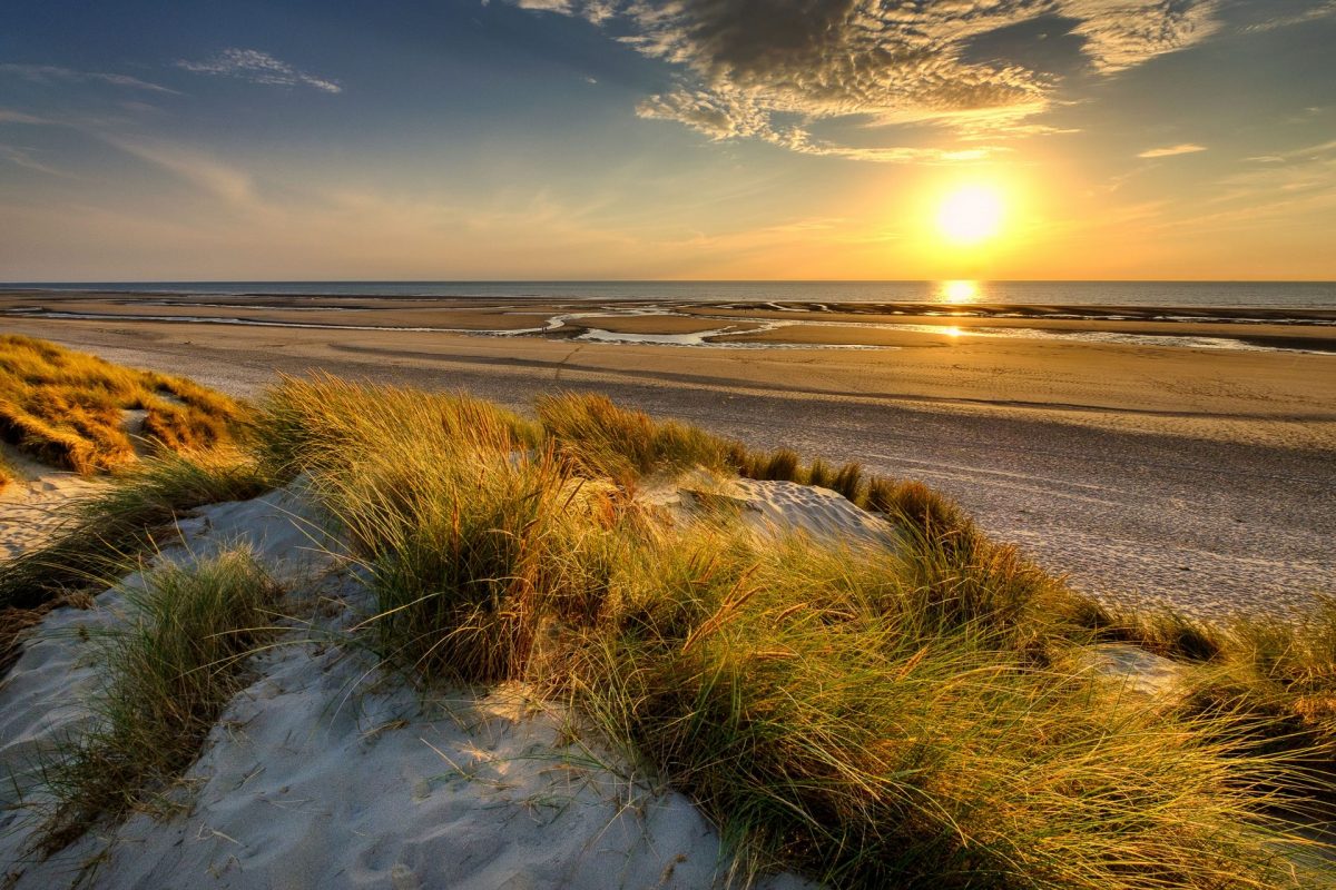 Dunes coucher de soleil