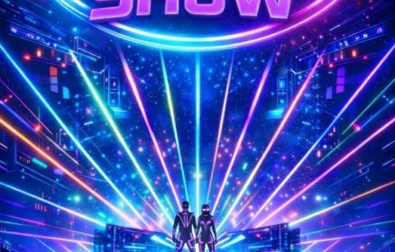 Spectacle de lumières et lasers, sons et effets spéciaux
