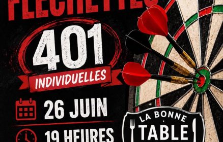 Tournoi de fléchettes à La Bonne Table de Beussent