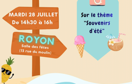 Atelier créatif itinérant à Royon