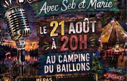 Karaoké avec Seb & Marie au Camping du Baillons