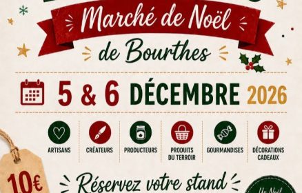 Appel à exposants pour le Marché de Noël de Bourthes