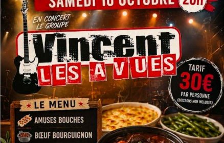 Repas-concert avec le groupe Vincent les a vues au Repère de Torcy