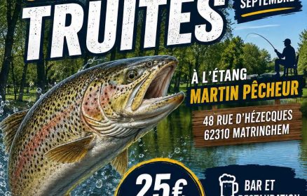 Concours grosses truites aux étangs Le Martin Pêcheur