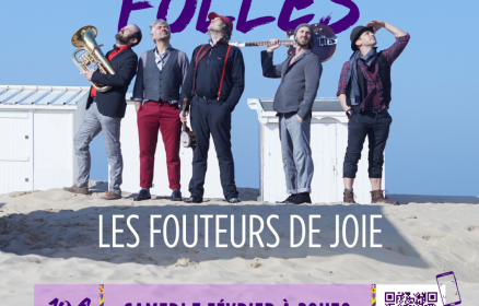 Lancement de la saison culturelle 2026 des 7 Vallées avec le concert « Nos courses folles » par Les Fouteurs de Joie le 7 février à Hesdin-la-Forêt