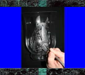 Gravure sur verre d’Yvette