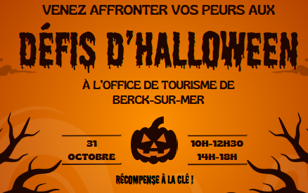 Halloween à l&rsquo;Office de Tourisme – Les défis d’Halloween