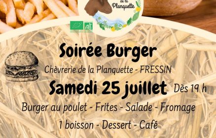 Soirée burger à la chèvrerie de la Planquette