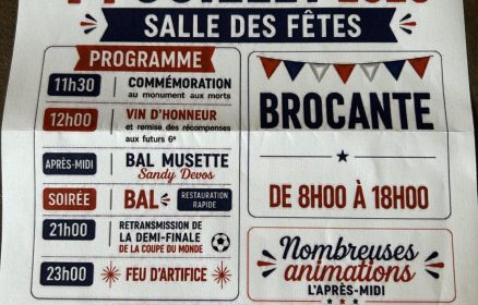 14 juillet à Bourthes