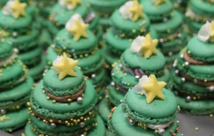 Macarons Sapins de Noël – Duo Parent/Enfant 8-16 ans